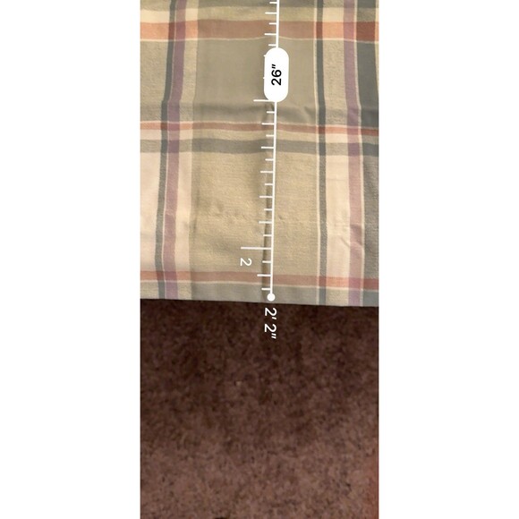 One Pillow Sham Westpoint Stevens MAINSTAYS Purple Grey Navy Plaid 32x26 - Picture 5 of 5